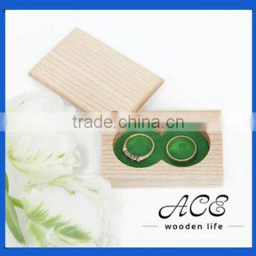 Wooden Ring Box Rings Holder Wedding GIft Solid Wooden Cuouple Ring Customization Box