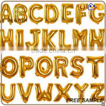 decorative 16 inch letter foil balloons