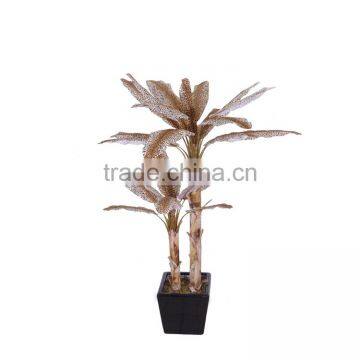 China manufacturer artificial bonsai banana tree leaf plastic fake banana