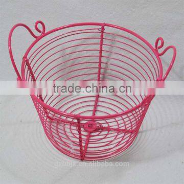 Metal Wire Pet Egg Basket With Handles photo-3