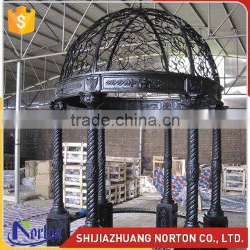 Wholesale round chinese antique iron gazebo garden ornamental NTIG-307A