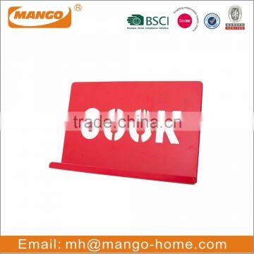 Colorful Powder Coating Metal Kitchen Cookbook Stand