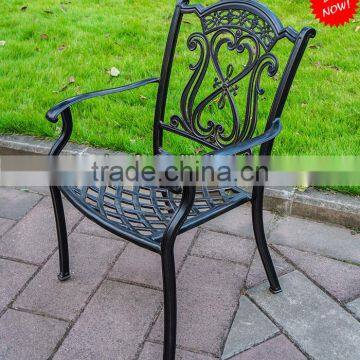 outdoor aluminum chair all-weather metal chair patio chairs cast aluminum