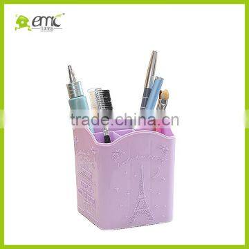 Emc Plastic Storage Basket With Dividers, Desktop Square Basket With Dividers photo-4