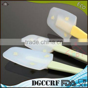 NBRSC Set of 3 Cake Cream Scraper Mixing Batter Butter Transparent Silicone Spatula photo-2