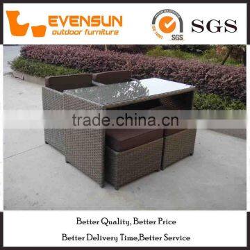 Simple Style Wicker Bar Stools Table And Chair photo-2