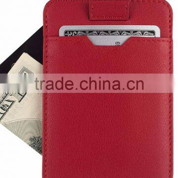 Italian Leather Ultra Thin Card Holder Slim Card Sleeve Wallet With RFID Protection photo-5