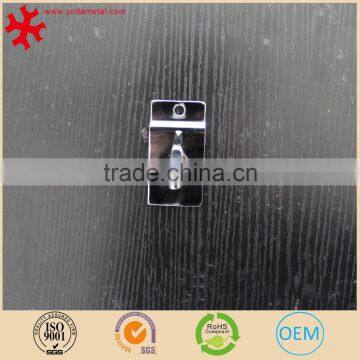 4-Inch Chromed Slatwall Metal Hooks With Stabilizer and Double Hook Clips, Black photo-3