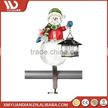 Christmas Ornament Santa Led Christmas Snow Lantern Light For Fence Decoration photo-3