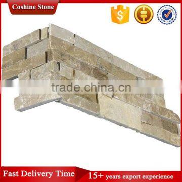 Premium Slate Stack Stone, White Beige Exterior Stone Veneer Wall Cladding photo-4