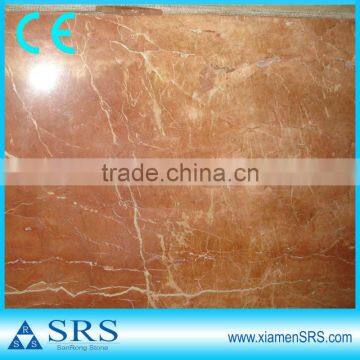 Polished marble slab Rosso Alicante