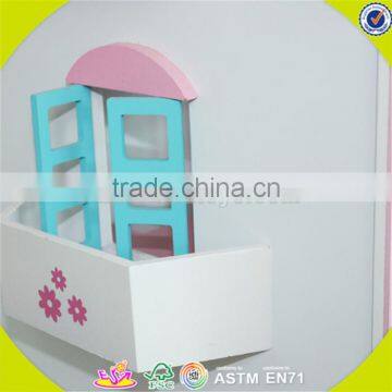 Wholesale Kids Beautiful Wooden Dollhouse Miniatures Fashion Baby Wooden Dollhouse Toy W06A030 photo-6