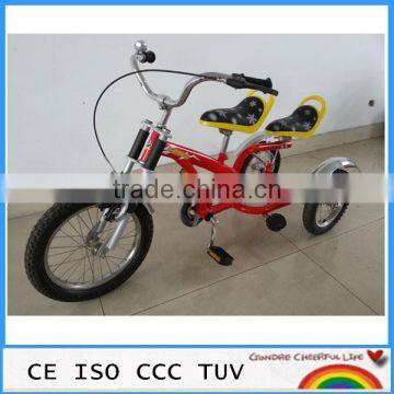 Rubber Wheels 2 Seats Children Tricycle in China photo-2