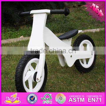 2016 New Design White Funny Children Wooden Balance Bike Without Pedals W16C154 photo-5