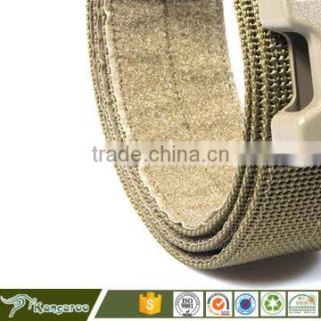 Brown Tactical Belt With Buckle Metal Military photo-5