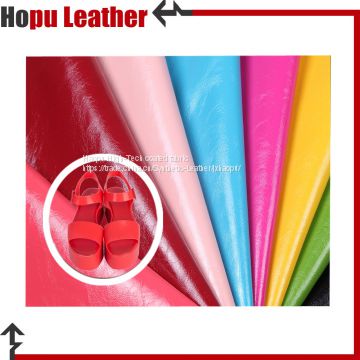 pu synthetic shoe leather fabric material wholesale