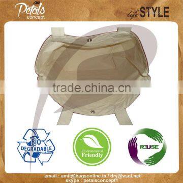 Unisex Tote Bag for All Purpose With Genuine Leather Handle photo-3