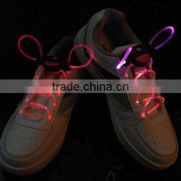 Fiber optic shoelaces with your own logo and brand