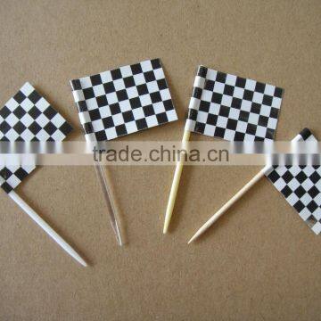 small decoration nation flag with plastic picks