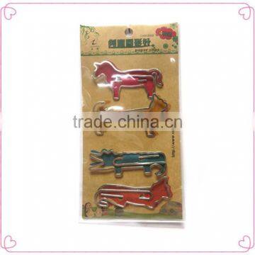 Popular Flat Metal Animal Shapes Great Metal Clips With Printing Card photo-2