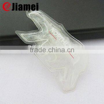 Latest high quality soft pvc Inflatable Hang Tag Down Feather Label