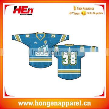 Hongen apparel Top quality cheapest customized sublimation baseball jersey