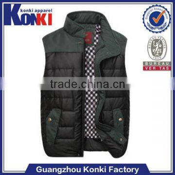 Special design clothing quilted mens vest