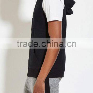 Slim Fit Casual Hoodie no Sleeve for Men photo-2