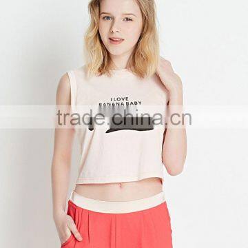 New Fashionable High Quality Hot Girls Monogram Printing Sexy Tank Top photo-3