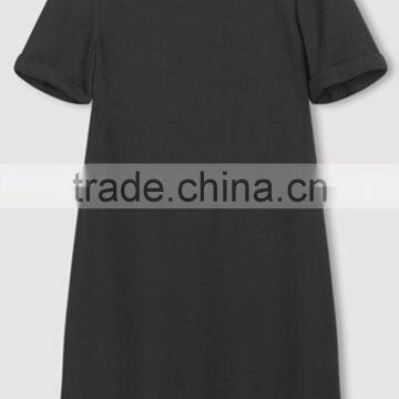 Ladies Long Sleeve Dress, 100% Cotton, Heavy Jersey, Comfortable and Loose and Relaxed