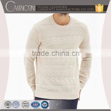 round neckline polyester sweater designs pictures for man