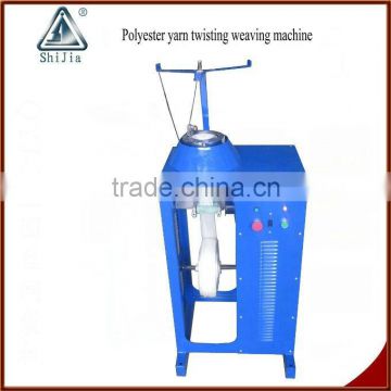 Polyester yarn twisting weaving machine