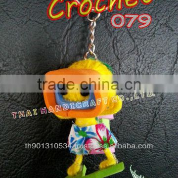 Handmade Crochet Key chains Wholesale Key rings