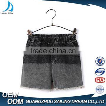 100% cotton ripped frayed design contrast color fancy kids jeans leisure latest boys ripped fashion jeans