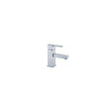 Single Lever Basin Mixer , Square Deck Mounted Single Hole Faucet for Bath Tub