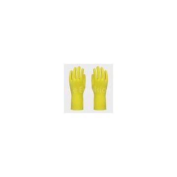 Spray flocklined Kitchen Latex Gloves , Industrial Latex Gloves