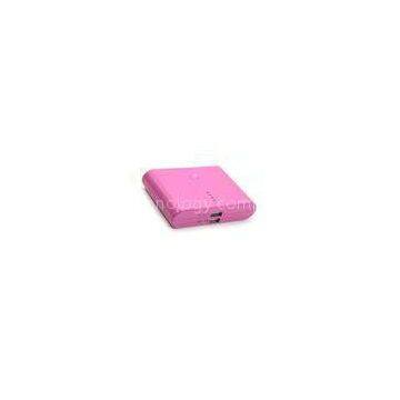 Lithium Polymer HTC / Nokia Emergency Power Bank Chargers , Fashion Pink