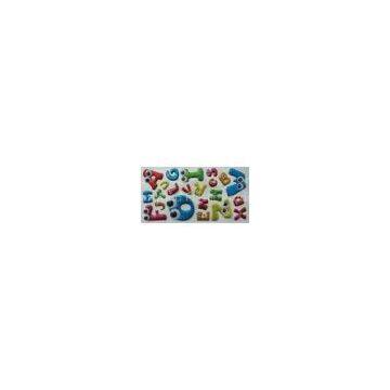 ECO-friendly 3D Decal Wobble Eyes PVC Glittering Puffy Googly Eyes Stickers with CE Approved
