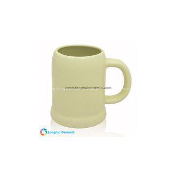16oz Tall Cafe Style Personalized Ceramic Cafe Coffee Mug24oz Beige Ceramic Beer Mugs With Your Logo
