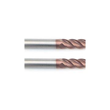 60HRC 4 Flute Carbide Nano Copper Coated End Mills For High Speed Cutting