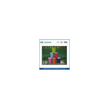 Multi Color Custom Paper Coffee Cups , Disposable Paper Cup for Hot Drinks or Cold Drink