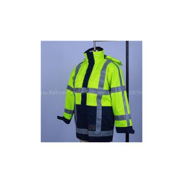 FR Knit HV Yellow Fabric