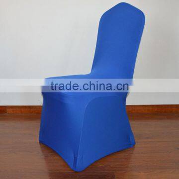 Cheap blue spandex universal chair cover for weddings