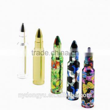 colorful bullet metal smoking pipe /cuchg metal creative metal smoking pipe /fancy smoking pipe snuff bottle