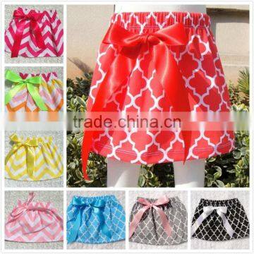 Many colors boutique stylish cotton mini quadrifoil baby girls skirt M5041513