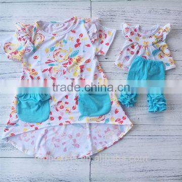 Directly sale OEM design useful printed girl dress