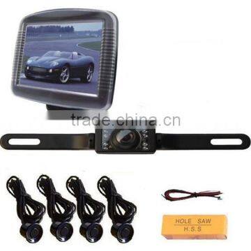 car rear view monitor+rearview camera +parking sensor