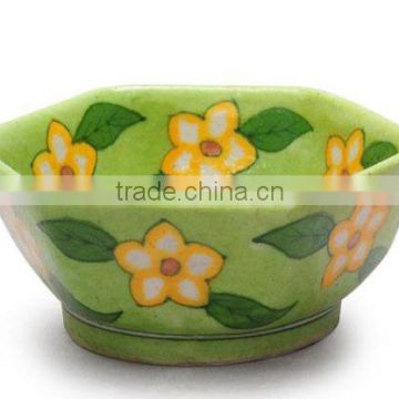 Blue Pottery Ceramic Bowls Dinnerware Collection