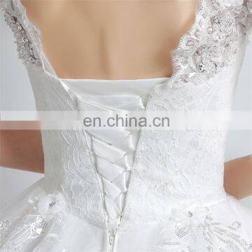 HS1606 Vintage Wedding Dress Customized Plus Size Beach Mermaid Bridal Gown photo-6