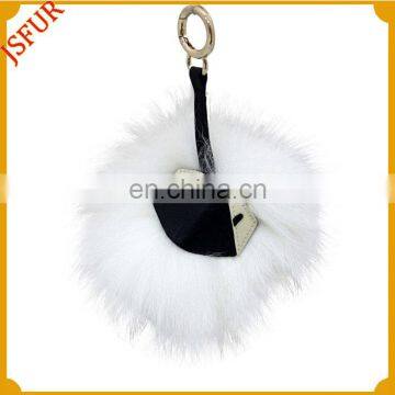 Wholesale hot sale cute real fox fur monster key chain